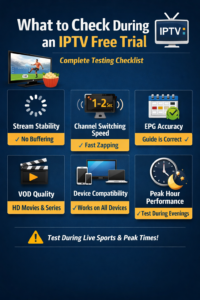 what to check during an iptv free trial